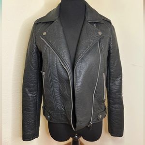 Collection b Macy’s Faux Leather Black Jacket Worn Once Size Small, Juniors